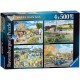 4 Puzzles - Happy Days Collection - Countryside Nostalgia