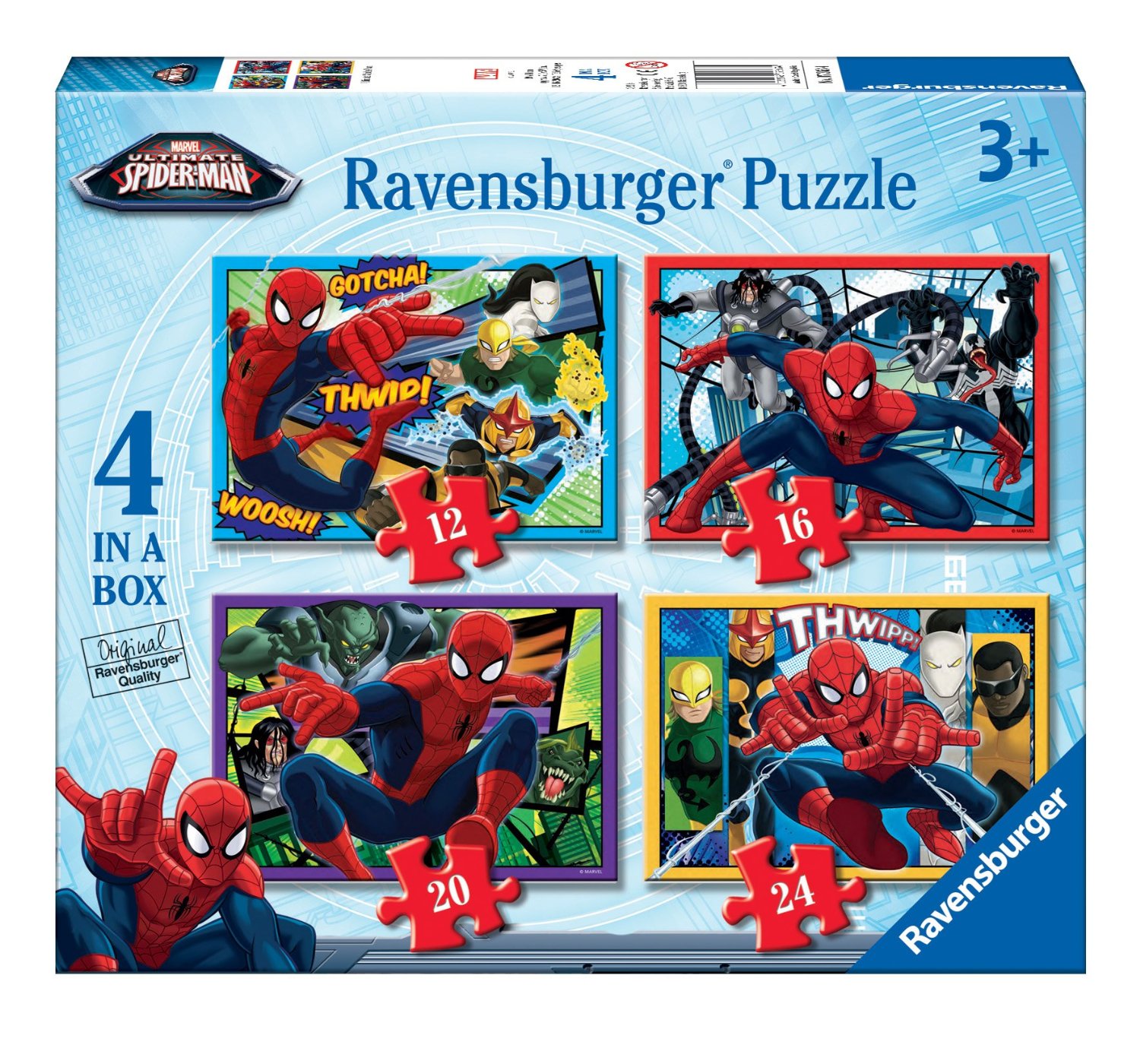4 in 1 Puzzle - Spiderman (Kinderpuzzle) - Bei bücher.de immer portofrei