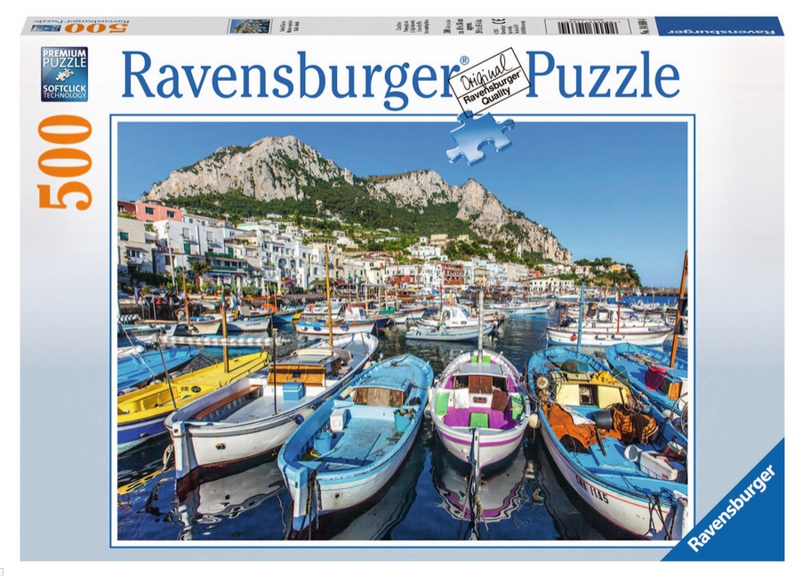 35022 Clementoni Puzzle 500 Teile Der alte Fischer Boot See 