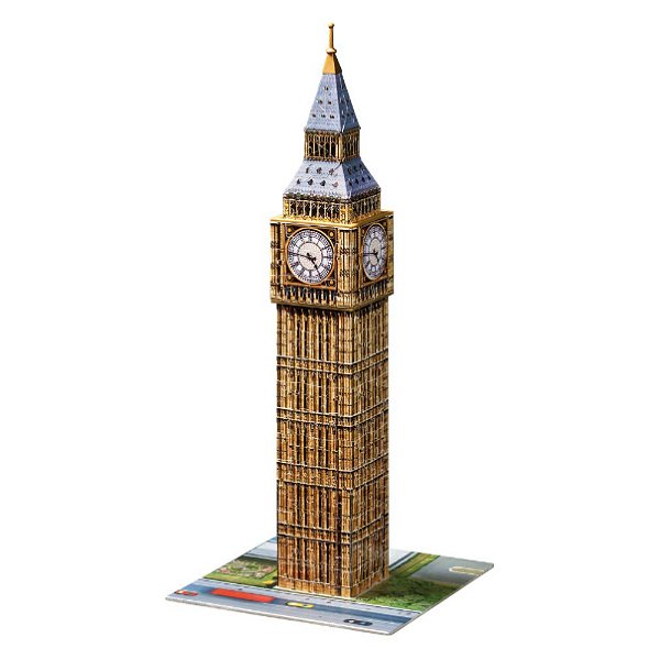 216 Teile Ravensburger 3D Puzzle Bauwerk Big Ben mit echter Uhr 12586 