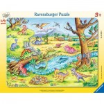  Rahmenpuzzle - Die kleinen Dinosaurier