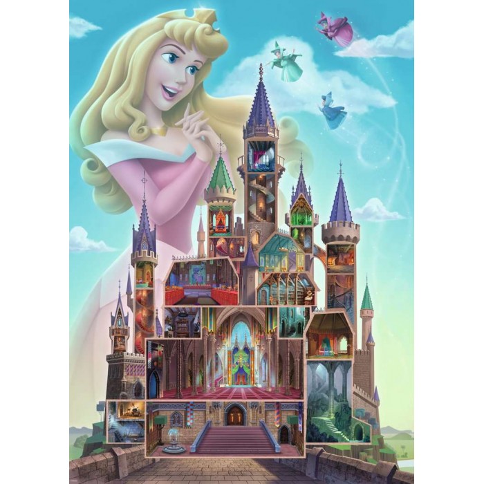 Puzzle  Ravensburger-00266 Disney Castles Aurora