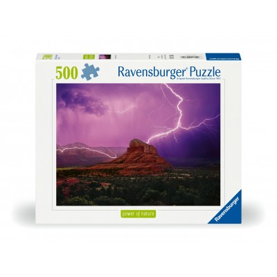 Puzzle Ravensburger-00779 Pinke Gewitterstimmung