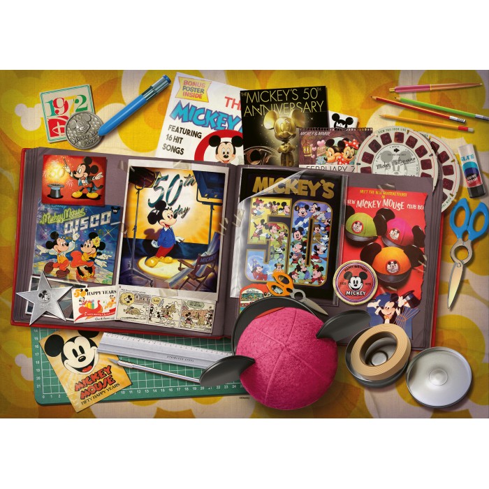 Puzzle  Ravensburger-00843 Micky Maus Jahr 1970