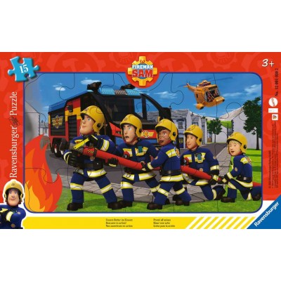 Ravensburger-01030 Rahmenpuzzle - Unsere Retter im Einsatz