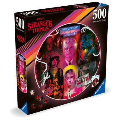 Ravensburger-01227 Round Puzzle - Übernatürliche Phänomene - Stranger Things