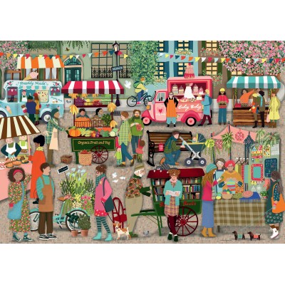 Puzzle Ravensburger-01260 Straßenmarkt
