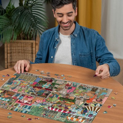 Puzzle Ravensburger-01260 Straßenmarkt