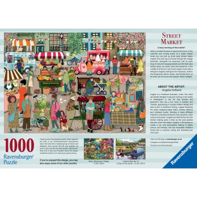 Puzzle Ravensburger-01260 Straßenmarkt