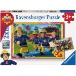  Ravensburger-05015 2 Puzzles - Fireman Sam
