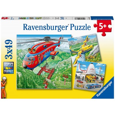 Ravensburger-05033 3 Puzzles - Über den Wolken