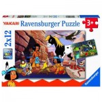  Ravensburger-05069 2 Puzzles - Yakari