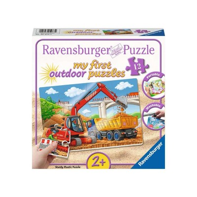 Ravensburger-05073 My First outdoor Puzzles - Meine Baustelle