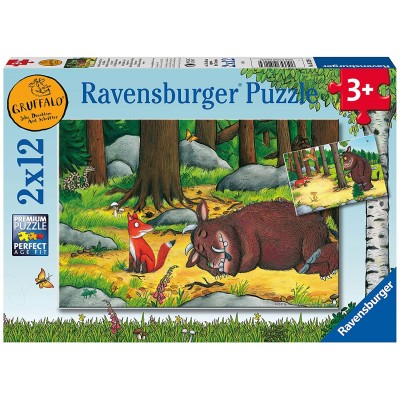 Ravensburger-05226 2 Puzzles - The Gruffalo