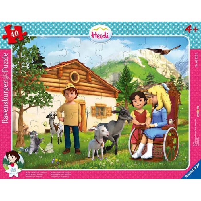 Ravensburger-05572 Rahmenpuzzle - Heidi