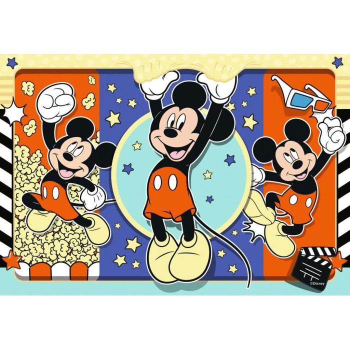 Ravensburger-05578 2 Puzzles - Disney Mickey Mouse