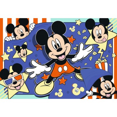 Ravensburger-05578 2 Puzzles - Disney Mickey Mouse