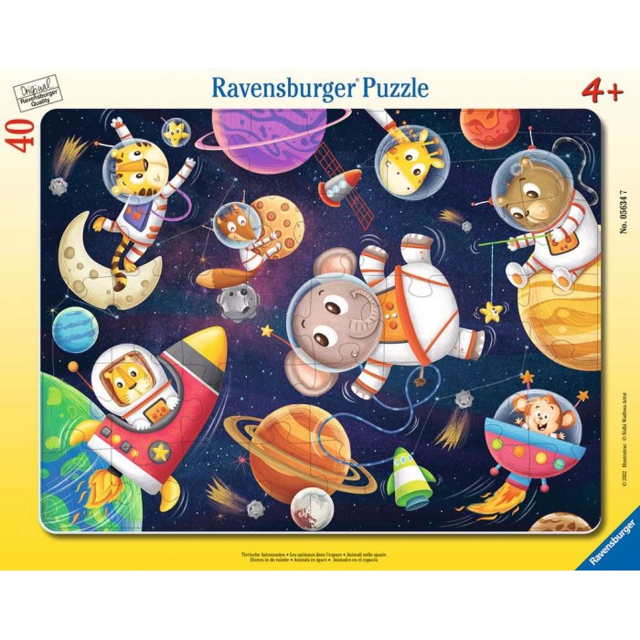 Rahmenpuzzle - Tierische Astronauten