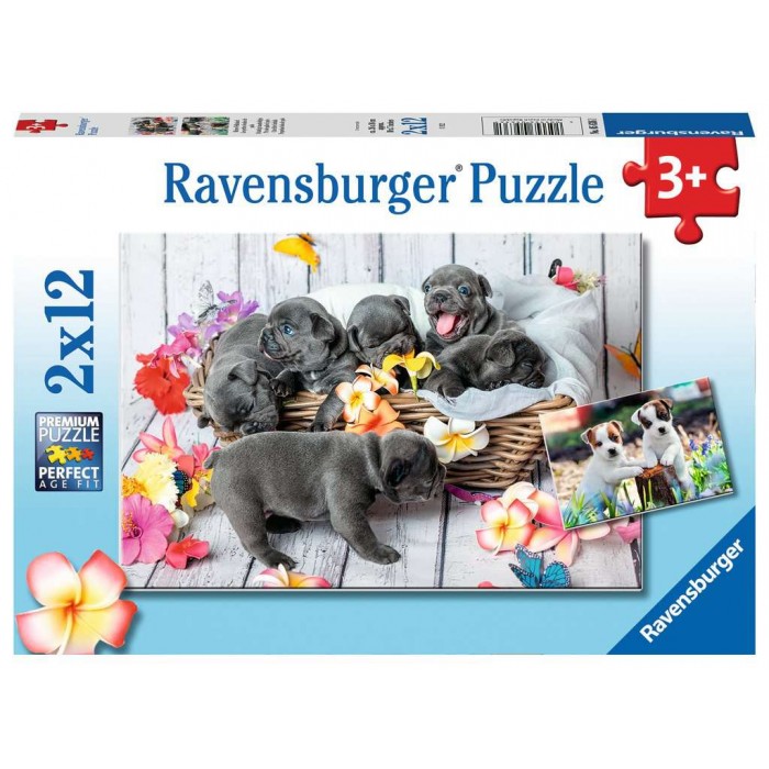 Ravensburger-05636 2 Puzzles - Kleine Fellknäuel