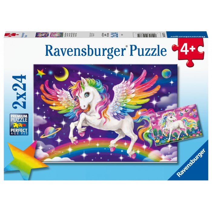 2 Puzzles - Einhorn und Pegasus