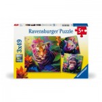  Ravensburger-05735 3 Puzzles - Dschungelbabys