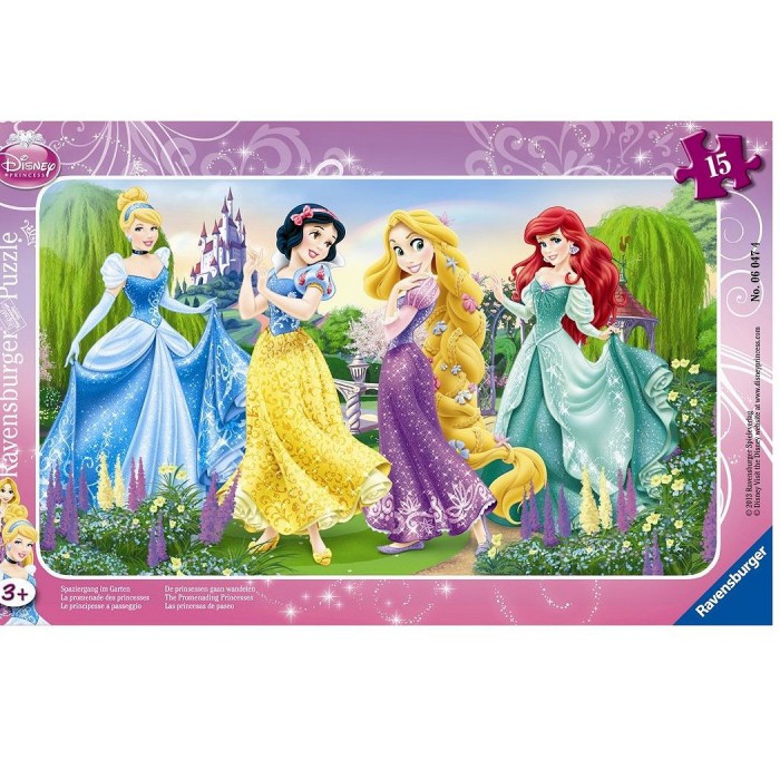 15 Teile Rahmenpuzzle - Der Spaziergang der Prinzessinnen