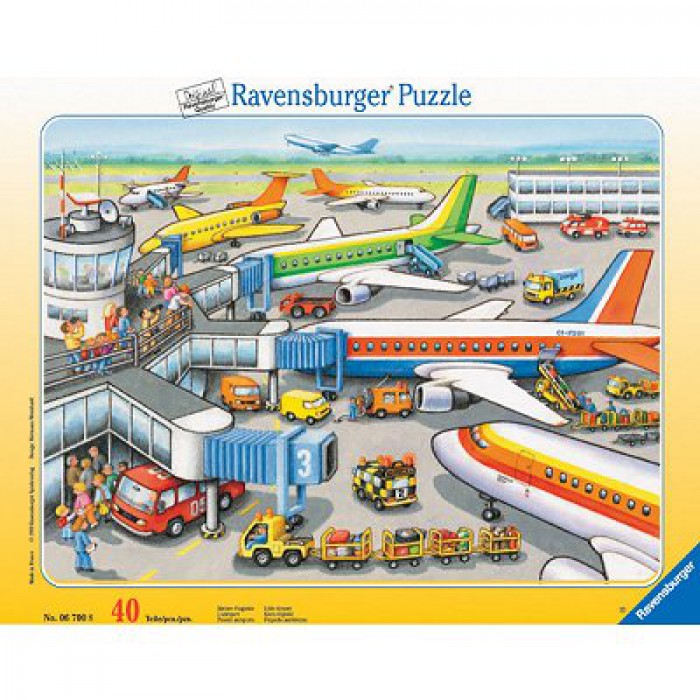 Puzzle 40 Teile Rahmenpuzzle - Kleiner Flugplatz