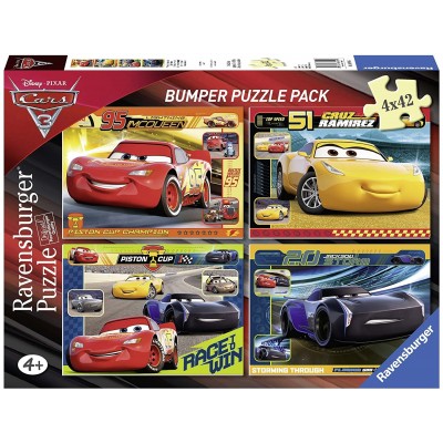 Puzzle Ravensburger-06890 Disney - Cars 3 (4 x 42 Teile)