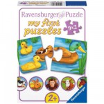  Ravensburger-07331 9 x 2 Teile Puzzleset - Liebenswerte Tiere