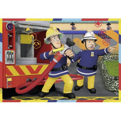Ravensburger-07584 2 Puzzles - Feuerwehrmann Sam