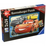  Ravensburger-07808 2 Puzzles - Cars 3