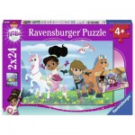  Ravensburger-07831 2 Puzzles - Nella The Princess Knight