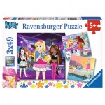  Ravensburger-09236 3 Puzzles - Nancy