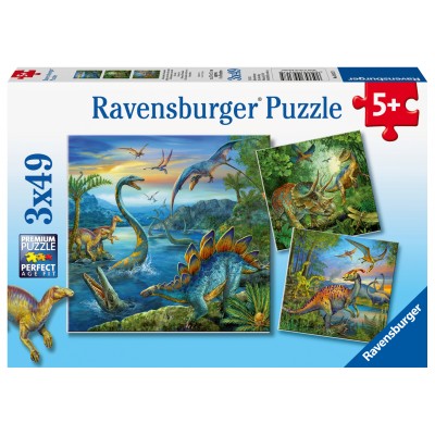 Puzzle Ravensburger-09317 Faszination Dinosaurier