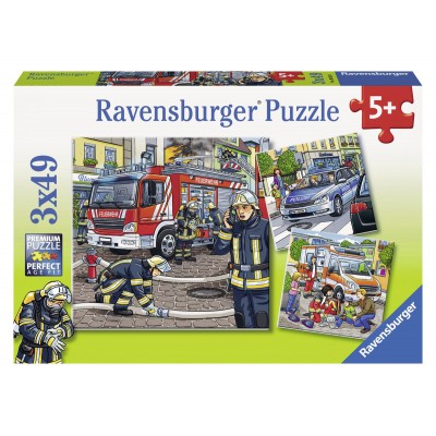 Puzzle Ravensburger-09335 Helfer in der Not