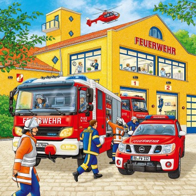 Puzzle Ravensburger-09401 Feuerwehreinsatz