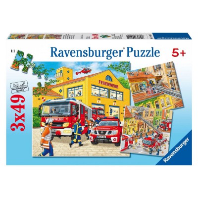 Puzzle Ravensburger-09401 Feuerwehreinsatz