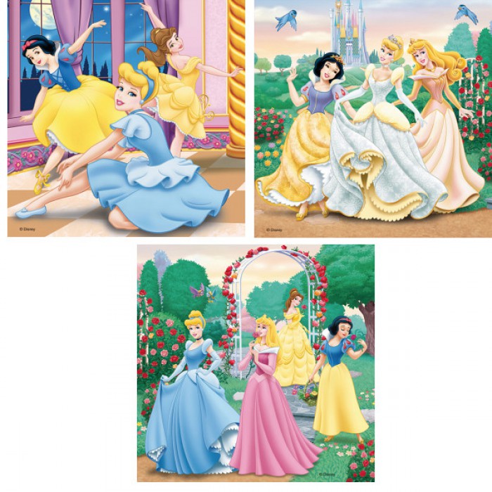 3 Puzzles - Träumende Prinzessinnen