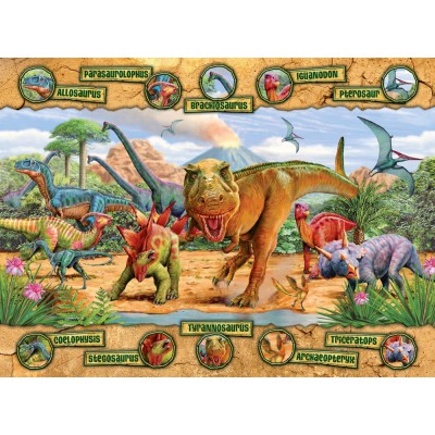 Puzzle Ravensburger-10609 Dinosaurier