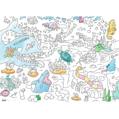 Ravensburger-10752 Color Puzzle - Die Welt unter Wasser