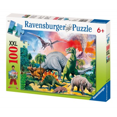 Puzzle Ravensburger-10957 Unter Dinosauriern