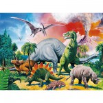 Puzzle  Ravensburger-10957 Unter Dinosauriern