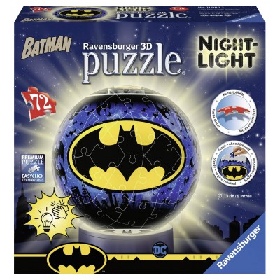 Ravensburger-11080 3D Puzzle Night Edition - Batman