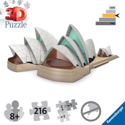 Ravensburger-11243 3D Puzzle - Sydney Opera House