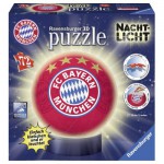  Ravensburger-12177 3D Puzzle - Nachtlicht - FC Bayern München