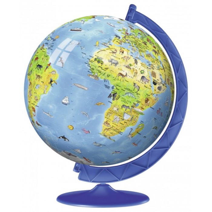 3D Puzzle - Globe in Spanisch