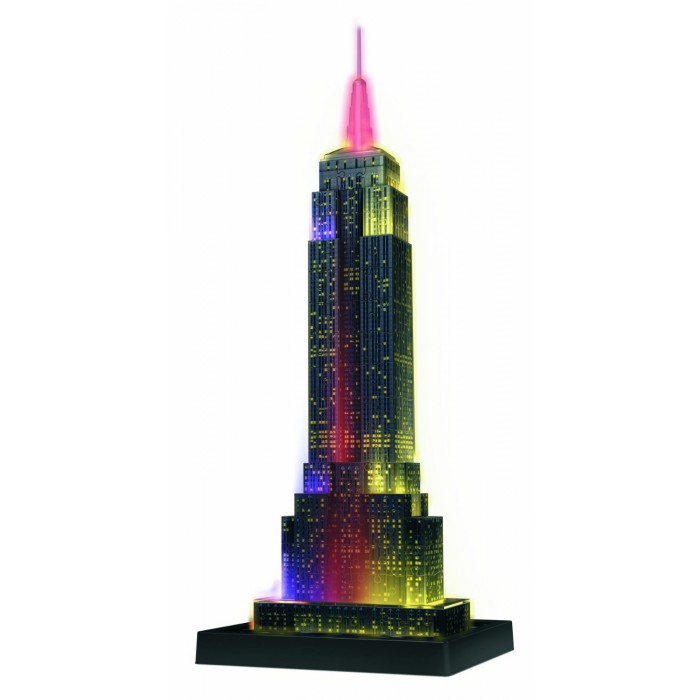 Puzzle Ravensburger-12566 Empire State Building bei Nacht 