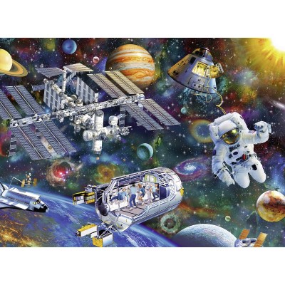 Puzzle Ravensburger-12692 XXL Teile - Internationale Raumstation