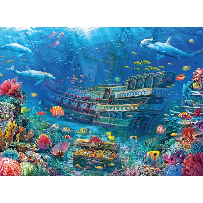 Puzzle Ravensburger-12944 XXL Teile - Ship Wreck