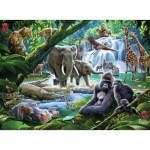 Puzzle  Ravensburger-12970 XXL Teile - Jungle Animals